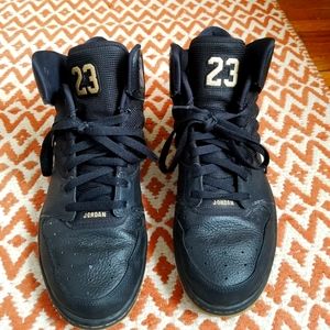 Nike Air Jordan 1 Flight 4 Premium Black Gold Men's sneakers size 12